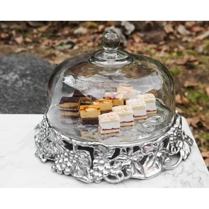 Support à gâteau en métal fait main avec base lourde, plateau de présentation pour hôtels et restaurants, support à gâteau en plastique écologique fait main - Product Image 5