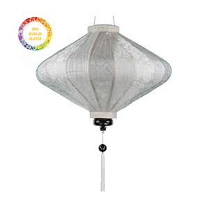 Silk Lanterns Traditional Bamboo Silk Lanterns Hanging Lighting For Restaurant Hotel Vietnam Silk Lanterns - Product Image 5