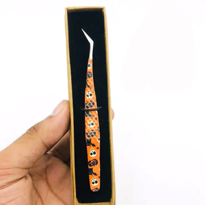 Pinzas de Volumen para Pestañas de 90 Grados, Personalizadas, de Alta Calidad, Antiestáticas, Duraderas, con Punta de Fibra, de Acero Inoxidable - Product Image 4