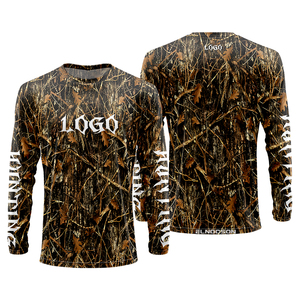 Men's Full Sleeve Camouflage Hunting Shirt Sublimation Print Moisture-Wicking <b>Polyester</b> Autumn Outdoor Wear - Product Image 6