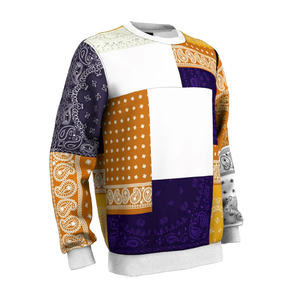 Sudadera de terciopelo personalizada de alta calidad para hombre, Jogger de cuello redondo de algodón con impresión Digital, felpa teñida lisa en blanco para invierno - Product Image 2