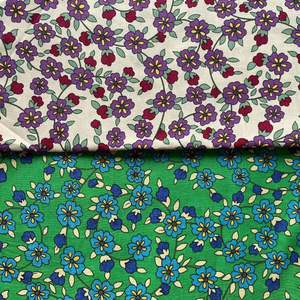 Tela de Rayón 100% con Estampado Floral para Confección de Vestidos, Camisas, Faldas y Ropa de Estar por Casa - Product Image 1