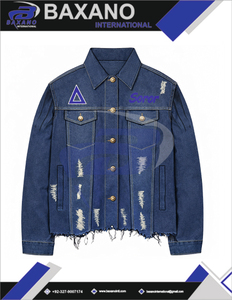 Delta | Sigma | Theta DST Sorority Ripped Denim <b>Jacket</b> - Product Image 4
