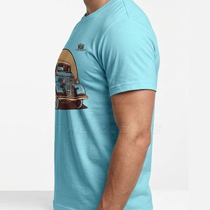 Camisetas DTF de Poliéster/Algodón Premium de Diseño Personalizado - Secado Rápido, Ecológicas, Transpirables, Cómodas para Uso Diario, Directo de Fábrica - Product Image 4