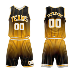 Ensemble d'uniformes de basket-ball professionnels, impression personnalisée du logo, du nom et du numéro, maillot et short en sublimation, 100% polyester - Product Image 5