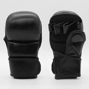 Gants de combat MMA demi-doigts pour adultes, en cuir PU noir, motif griffe de tigre, pour entraînement de Muay Thai et de combat MMA en salle de sport - Product Image 4