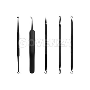 Kit Profesional de Alta Calidad para Extraer Puntos Negros y Espinillas, de Acero Inoxidable, con Opciones Personalizables para un Tratamiento Seguro del Acné - Product Image 2