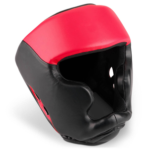 Protector de Cabeza Profesional para Boxeo, en Cuero PU Negro y Rojo, Equipo de Protección para Entrenamiento de Kickboxing, MMA y Muay Thai - Product Image 3