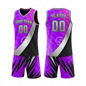 Maillot de basketball personnalisé de haute qualité, unisexe, col en V, sans manches, respirant, en maille, 180g polyester, impression personnalisée pour adultes - Product Image 5