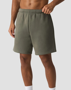 2026 High Performance <b>Men</b> Solid Olive <b>Green</b> Cotton Bermuda <b>Shorts</b> Elastic Waist Casual Style With Pockets Breathable Mid Rise - Product Image 1