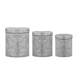 Recipiente Metálico para Almacenamiento de Alimentos Estilo Americano con Tapa de Madera, Ideal para la Cocina - Product Image 5