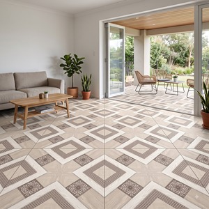 Carreaux de sol en porcelaine contemporains 600x600mm, texture mate, antidérapants, pour murs extérieurs et salles de bain - Product Image 2