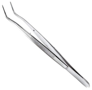 Dental Tweezers Finish Polish Tissue <b>Pliers</b> Stainless Steel Deluxe Cushion High Quality Surgical Straight Manual Class I CE - Product Image 4