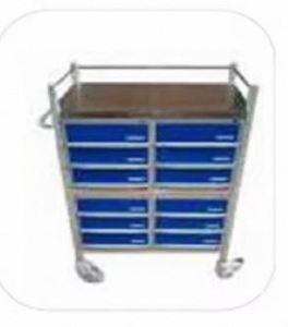 รถเข็นยาเกรดโรงพยาบาล ระดับ Class I อุปกรณ์การแพทย์โลหะไฮเทค - Product Image 3