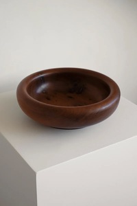 Hermosa Tazón de Madera Desechable para Servir, Hecho a Mano, Ecológico, para Ensaladas, Frutas, Bocadillos, Vajilla para el Hogar, Cocina y Comedor - Product Image 2