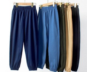 Pantalon de jogging décontracté à taille élastique séchage rapide pour garçons, couleur unie, vente en gros - Product Image 2