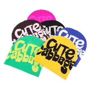 Bonnet d'hiver personnalisé sans revers en jacquard tricoté plat 100 % acrylique respirant et imperméable, avec logo intégral, unisexe adulte - Product Image 5