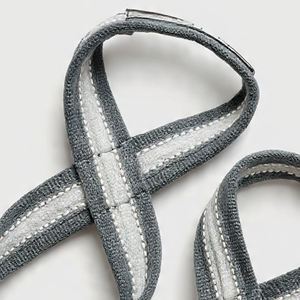 Correas de Levantamiento de Pesas en Forma de 8, Elásticas, de Cuero y Algodón, Antideslizantes, de Alta Calidad, para Entrenamiento en Gimnasio y Soporte de Agarre - Product Image 2