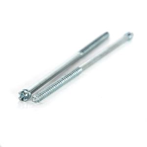 Tornillos para Madera PDC de Doble Rosca Métrica/Pulgada, Diámetro M6-M12, Cabeza Ranurada, Rosca Parcial, Clase 4.8 6.8, Acero al Carbono Zincado DIN - Product Image 5