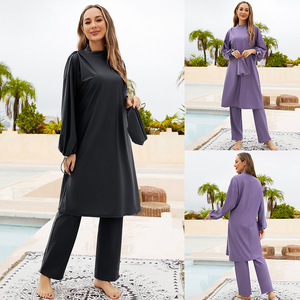 Modest Sportswear Long Sleeve Burkini Set With <b>Hijab</b> for Women - Product Image 5