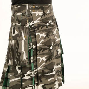 Meilleure Vente Kilt Hybride Camouflage à Plis Tartan avec Poches Ajustement Réglable 2026 - Product Image 5