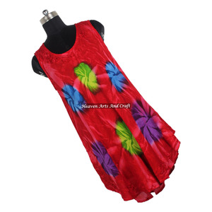 Vestido largo sin mangas con efecto tie-dye para mujer, precio de fábrica, atractivo vestido maxi abierto con efecto tie-dye para vacaciones. - Product Image 1
