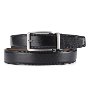 Ceinture Réversible en Cuir Véritable Grain Craquelé avec Boucle Ardillon Métallique – Meilleures Ventes, Durable, Formelle et Décontractée pour Hommes - Product Image 3