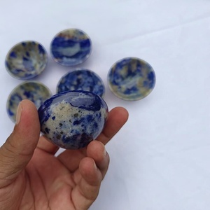 Bol en Sodalite Naturelle Polie, Petite Pierre Précieuse Bleue, pour Méditation, Reiki, Spirituel, Décoration de Mariage et d'Intérieur, Cadeau, Vente en Gros, Haute Qualité - Product Image 5