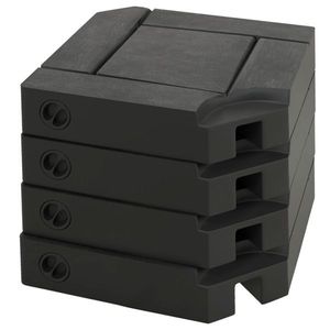 Ombrellone da Giardino Quadrato con Base in Acciaio Inox e Ferro per Patio, Ristorante, Hotel, Spiaggia - Consigliato per la Pioggia - Product Image 2