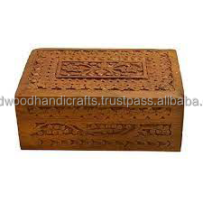 กล่องไม้แกะสลักทำด้วยมือกล่องเครื่องประดับไอเดียของขวัญที่ทำจากไม้สำหรับเก็บเหรียญเครื่องประดับ - Product Image 3