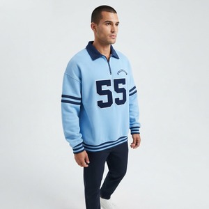 <b>Women's</b> Green Applique Number 14 Sweatshirt Turn-Down Collar Full Sleeve Casual Autumn Wear - Product Image 4