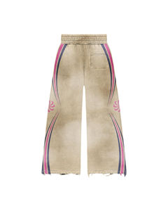 Ensembles de survêtements évasés délavés à l'acide, zippés, 500 GSM, coupe droite, effet usé, comprenant un sweat à capuche et un pantalon de jogging - Product Image 5