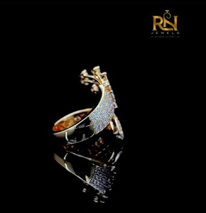 Anillo de Diamantes Cultivados en Laboratorio, Diseño Circular, Oro Sólido, Banda con Incrustaciones, Estilo Comet Spray, Varias Formas, Lujoso, para Hombre, OEM, ODM, Venta al Por Mayor, Suministro B2B - Product Image 6