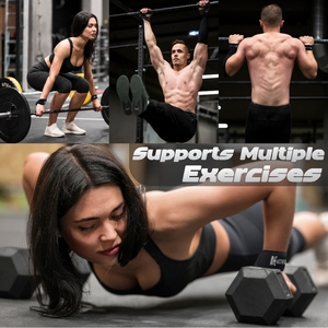 Sangles de levage ajustables en néoprène antidérapantes pour hommes, personnalisables, avec fermeture élastique pour l'entraînement en salle de sport – Offre Spéciale - Product Image 5