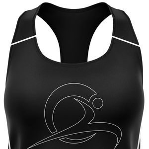 <b>Women's</b> <b>Black</b> Sleeveless Yoga <b>Tank</b> <b>Top</b> Crew Neck Skinny Fit Breathable Quick Dry Eco-Friendly Soft Spandex/Polyester - Product Image 5