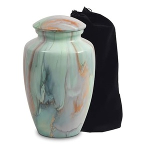 Imperial Adult Aluminum Memorial Funeral Urn Cremation <b>Ash</b> Storage <b>Keepsake</b> Featuring Refined Decorative Exterior Finish - Product Image 1