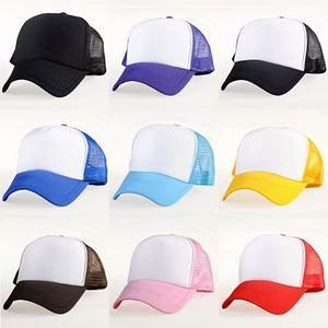 Gorra Trucker de 6 Paneles con Logotipo Personalizado, Malla de Contraste de Dos Tonos, Bordado 3D, Malla Transpirable en la Parte Trasera, Visera Curva, Ajustable, Unisex - Product Image 3