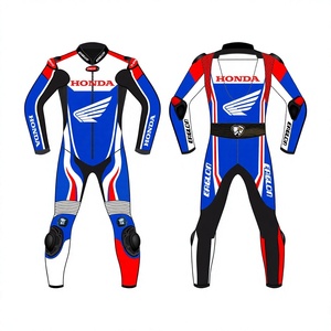Traje de Motociclismo de Piel de Vacuno/Canguro Zonda GSXR para Hombre, Mono de Carreras de Pista, Impermeable, de Secado Rápido, OEM - Product Image 1