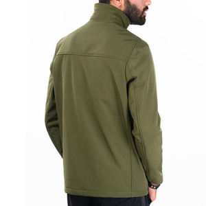 Veste softshell homme légère à col montant, couleur unie, respirante, avec fermeture éclair et logo avant en toile, idéale pour l'extérieur en hiver - Product Image 6