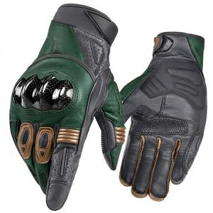 Gants de moto en cuir pour performance de course, avec armure en fibre de carbone et écran tactile, pour les marchés américain et européen - Product Image 5
