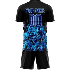Maillots de football à manches courtes avec design personnalisé par sublimation, 100% polyester, respirants, séchage rapide, sangle réglable, logo personnalisé - Product Image 6