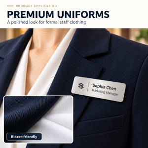 Placa de Identificación Magnética de Metal para Empleados, Uniformes, Logotipo Personalizado, Proveedor Mayorista OEM - Product Image 5