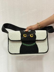 Sac à bandoulière de luxe perlé pour femme, sac de soirée indien entièrement fait main, qualité export, accessoire de mode mondial - Product Image 3