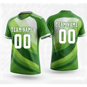 เสื้อฟุตบอลผู้ใหญ่แขนสั้น ระบายอากาศได้ดี น้ำหนักเบา แห้งเร็ว เทคโนโลยีการตัดเย็บอัตโนมัติ ดีไซน์ปรับแต่งได้ - Product Image 1