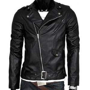 เสื้อแจ็คเก็ตหนังผู้ชายขายดีสำหรับผู้ใหญ่ แฟชั่นล่าสุด เสื้อแจ็คเก็ตหนังลำลองสำหรับผู้ชาย - Product Image 3