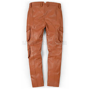 Pantalones de Cuero para Hombre, Transpirables, de Estilo Único, para Venta en Línea, Lavados, Personalizados con su Propio Diseño - Product Image 2