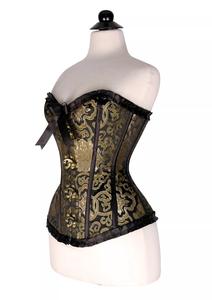 เสื้อครอเซ็ทวินเทจสำหรับผู้หญิง เซ็กซี่ กระชับสัดส่วน ระบายอากาศได้ดี ดีไซน์ทันสมัย ผ้าปักลาย สำหรับสาวพลัสไซส์ - Product Image 2