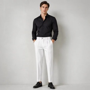 Pantalones Casuales de Lujo para Hombre, Personalizados, Elásticos, de Primera Calidad, para Negocios, Fabricante OEM, Poliéster/Algodón, Secado Rápido, Transpirables - Product Image 2
