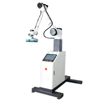 Robot de palettisation collaboratif industriel automatique avec ventouse et bras pour sacs et cartons, avec fonction de nivellement