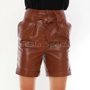 Shorts de Mujer, Ropa Interior, Shorts de Moda, Estilo Sexy, Cuero Genuino, Hechos a Mano, Piel de Cordero Suave, Oferta de Invierno en Línea - Product Image 6